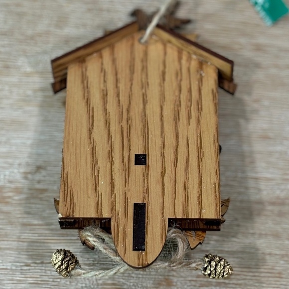 NWT Kurt S Adler Wooden Cuckoo Clock Christmas Ornament - Picture 2 of 4